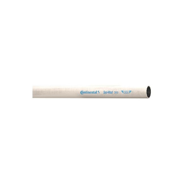 Continental Washdown Hose,1/2" ID x 100 ft.,White CR050-100-G
