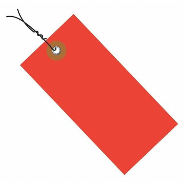 Tyvek Tyvek Shipping Tags, Pre-Wired, 4 3/4" x 2 3/8", Red, PK100 G14053D