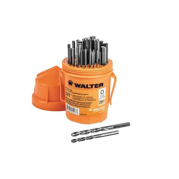 Walter Surface Technologies 29pc. 118 Degrees Drill Bit Set 01E118