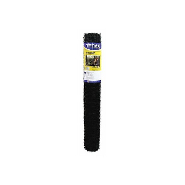 Tenax Pet Fence, Premium, 5ft. x 100 ft. Black 2A140077