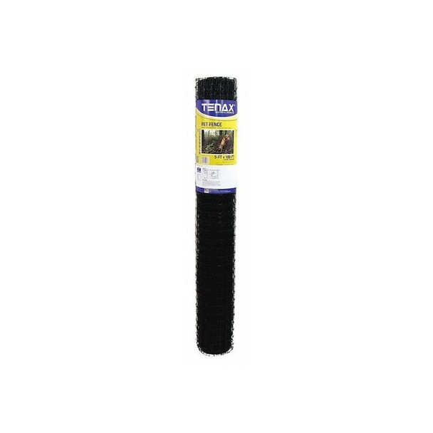 Tenax Pet Fence, Pro, 5ft. x 100 ft. Black 2A140081