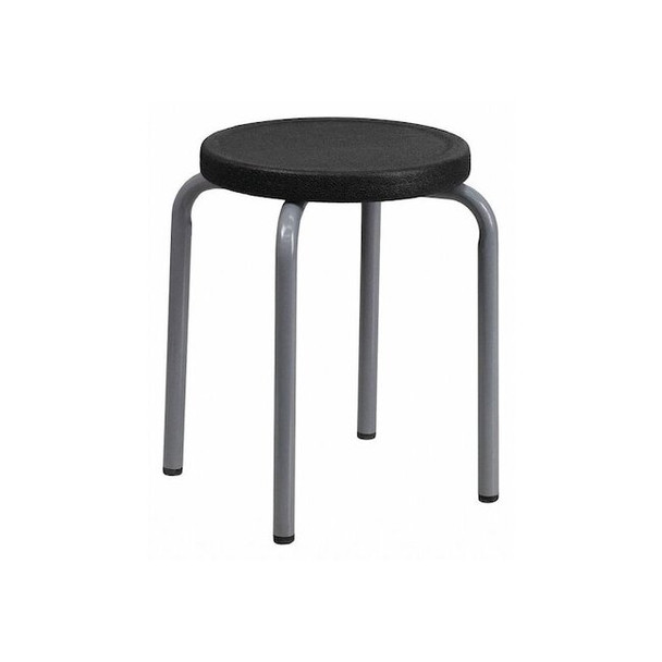 Flash Furniture Stool,Welded Tube Leg,Black,17"H YK01B-GG