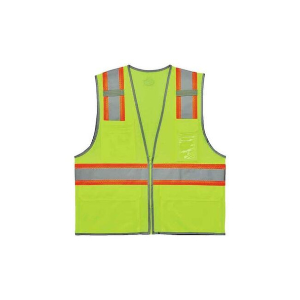 Ergodyne Two Tone Mesh Safety Vest,Lime S/M 8246Z