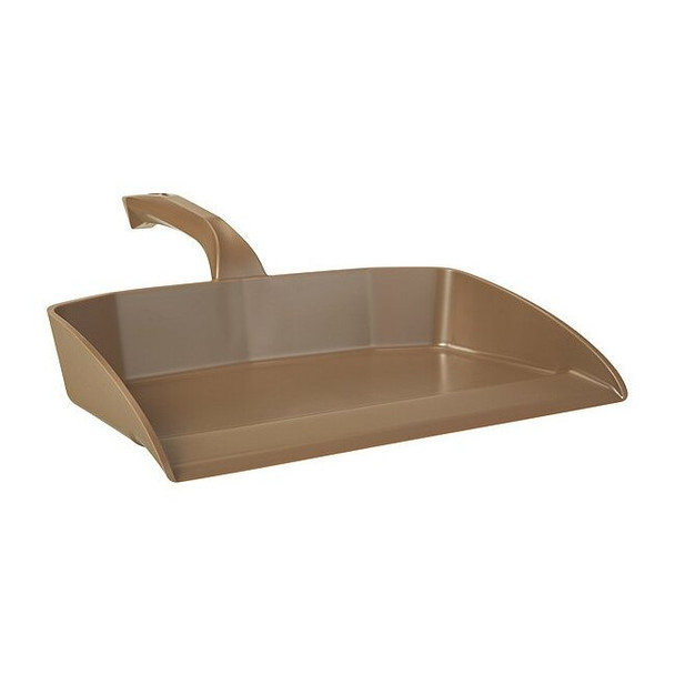 Vikan Hand Held Dust Pan,Plastic,Brown,13" W 566066