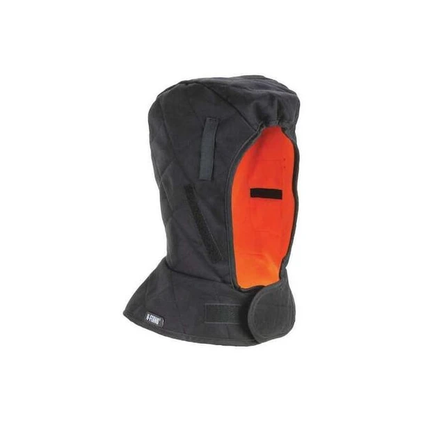Ergodyne HardHatLiner,ShouldrLngth,Blk,Modacrylic 6877