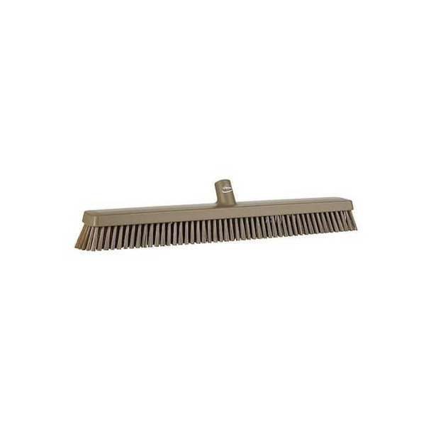 Remco 24 in Sweep Face Broom Head, Soft/Stiff Combination, Brown 319566