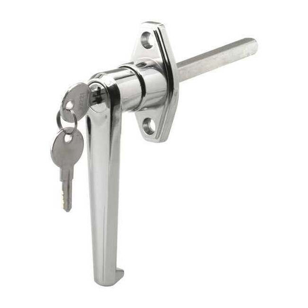 Door Handle Lock, Keyed, Diecast Zinc, Chrome Plated (Single Pack)
