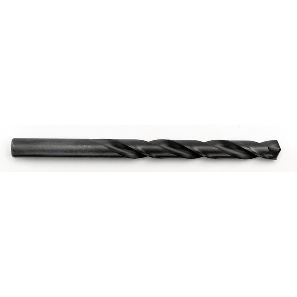 1/4" Heavy Duty Black Oxide Coated High Speed Steel Jobber Length Drill Bit 67516