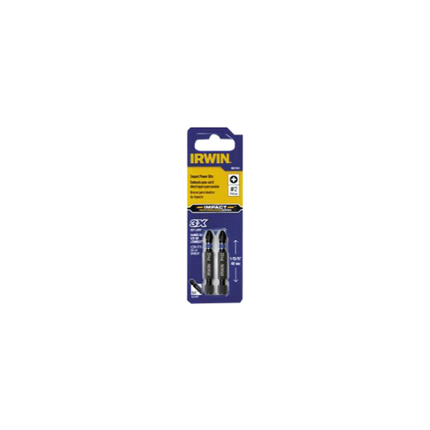 2 Pc. #2 Phillips Impact Power Bit, 2" 1837453