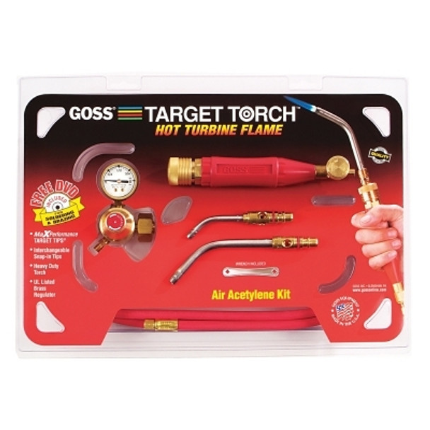 Target Torch™ Air-Acetylene Outfit, 5/16 in, 7/16 in, B Cyl Reg Fitting