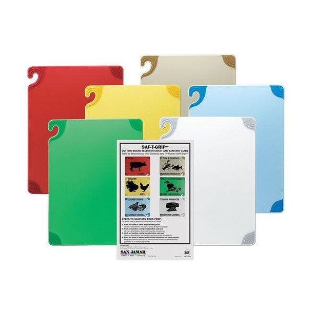 San Jamar Cutting Board Set,18x24 CBG1824KCGR