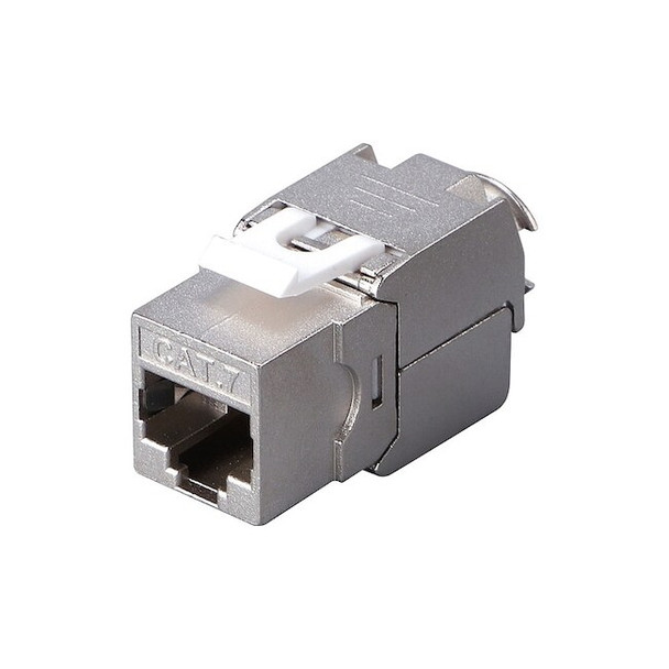 Triplett Shielded Metal Connector,White,PK10 CAT7-KJSWH-10PK