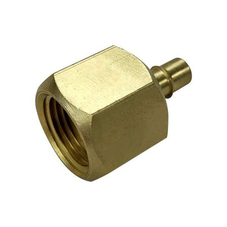 Mem-Co Mini Barb Fitting,1-3/32",Brass,Beaded 1/4FB6