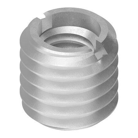 Heavy Wall Self Locking Thread Insert, 5/16"-18 Int Thrd Sz, Steel, 10 PK