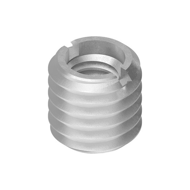 Heavy Wall Self Locking Thread Insert, 5/16"-18 Int Thrd Sz, Steel, 10 PK