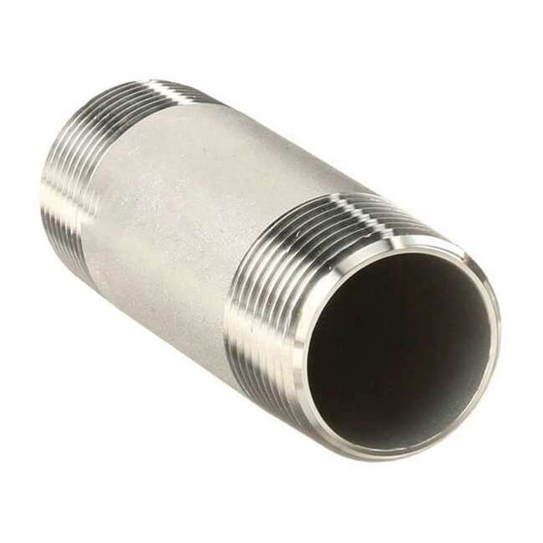 3/8" MNPT x 12" TBE Stainless Steel Pipe Nipple Sch 40