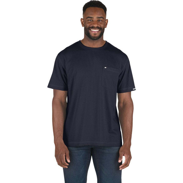 Berne Performance Men's Tall 2XL Navy Short Sleeve Pocket T-Shirt BSM38NVYT520