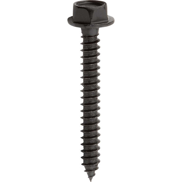 National Hardware #10 x 1-1/2 In. Hex Head Black Wood Screw (16-Count) N800-122
