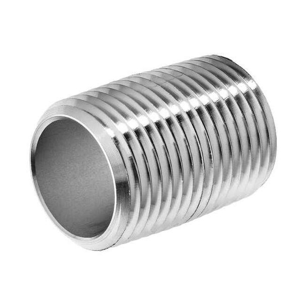 Manufacturer Varies PipeNipple,SS,1",BSPTxBSPT,11/2" ZUSA-PF-11203