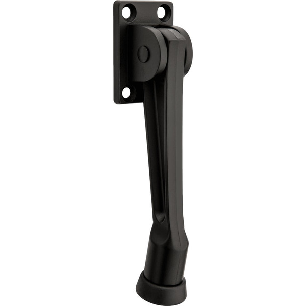 National Hardware 5 In. Matte Black Kickdown Door Stop N830-569