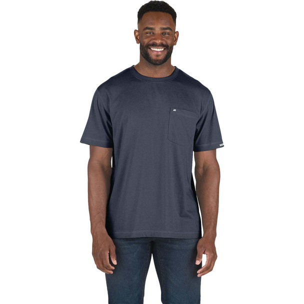 Berne Performance Men's 2XL Tall Space Blue Short Sleeve Pocket T-Shirt