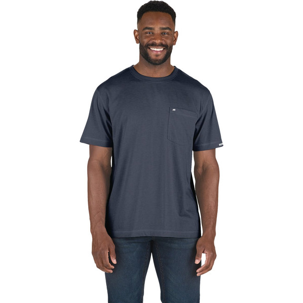 Berne Performance Men's 2XL Tall Space Blue Short Sleeve Pocket T-Shirt