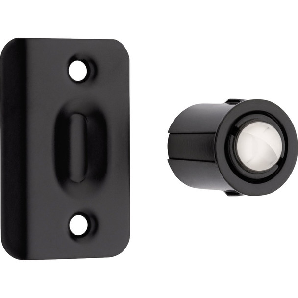 National Hardware Matte Black Drive-in Ball Catch N830-579