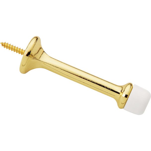 National Hardware 3 In. Brass Rigid Round Door Stop N830-545