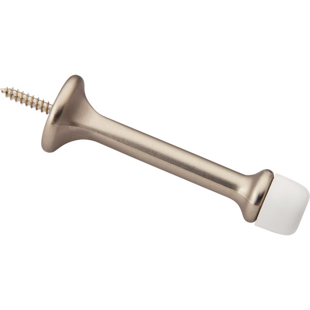 National Hardware 3 In. Satin Nickel Rigid Round Door Stop N830-546