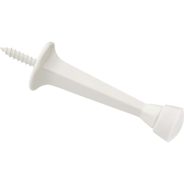 National Hardware 3 In. White Rigid Square Door Stop N830-538