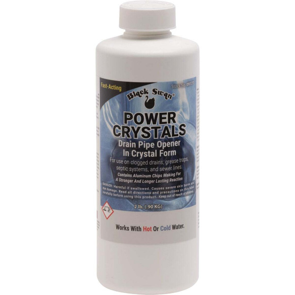 Black Swan Power Crystals Drain Pipe Opener, 2 Lb. 09177