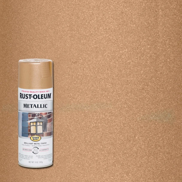 Rust-Oleum Stops Rust 11 Oz. Vintage Metallic Spray Paint, Rose Gold 286564