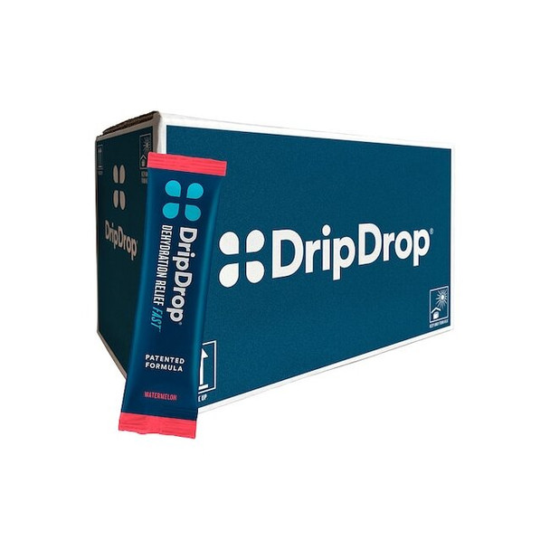 Dripdrop Electrolyte Powder,16oz,Watermelon,PK100 61408