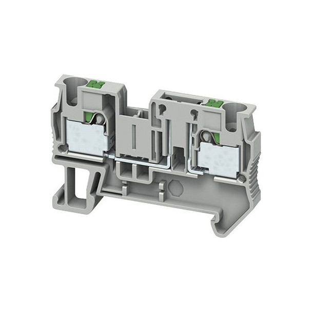 Terminal Block, Pass-Through, 1 Pole, 20 A, 300 V AC, 12 AWG, Gray
