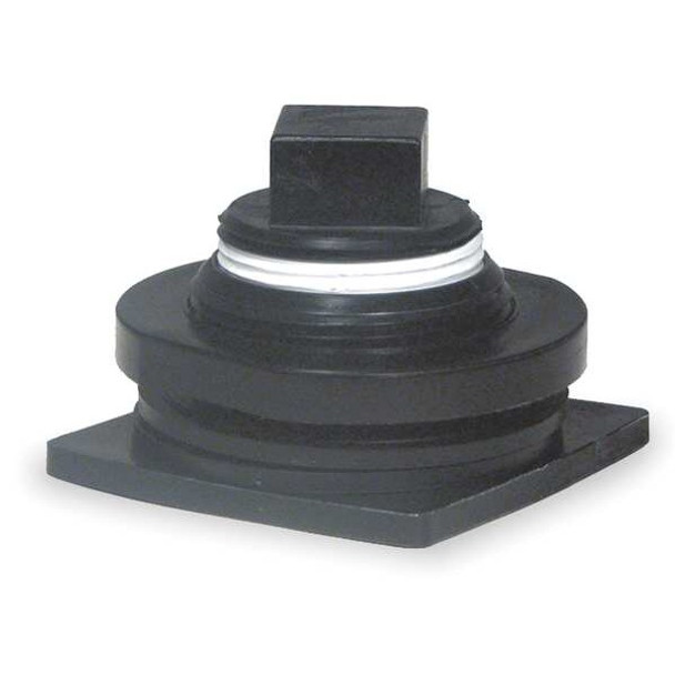 Rubbermaid Commercial Drain Plug Kit,2 in,NPT,HDPE FG505012
