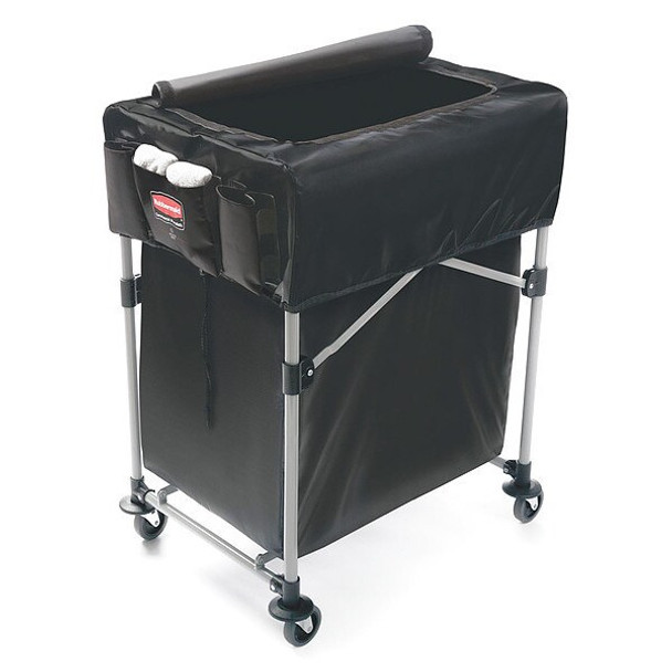 Rubbermaid Commercial Hamper Cover,19.88 in W,Black 1889863 Rubbermaid Commercial Hamper Cover,19.88 in W,Black 1889863