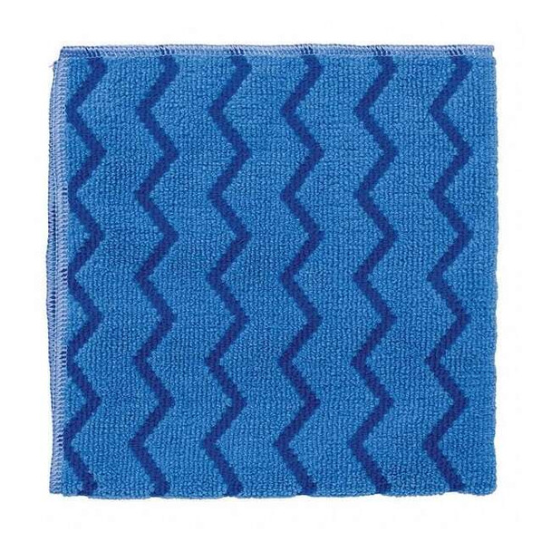 Rubbermaid Commercial Microfiber Cloth Wipe 16" x 16", Blue FGQ62000BL00