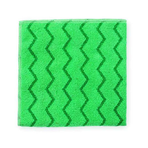 Hygen(TM) Microfiber Microfiber Cloth, Green,PK12