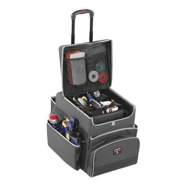 Rubbermaid Commercial Housekeeping Cart,Black,17 in.H 1902467