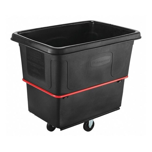 Rubbermaid Commercial Utility Truck,5/8cu yd.,1000lb Cap,Black FG471600BLA