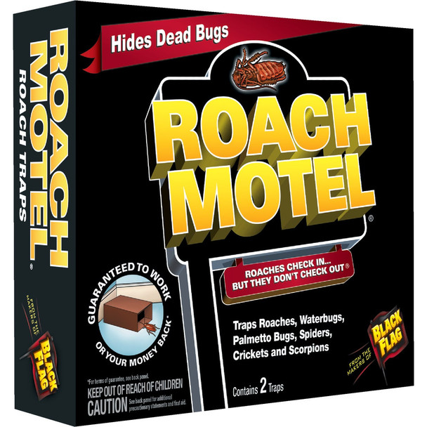 Black Flag Roach Motel Roach Bait & Glue Trap (2-Pack) HG-11020