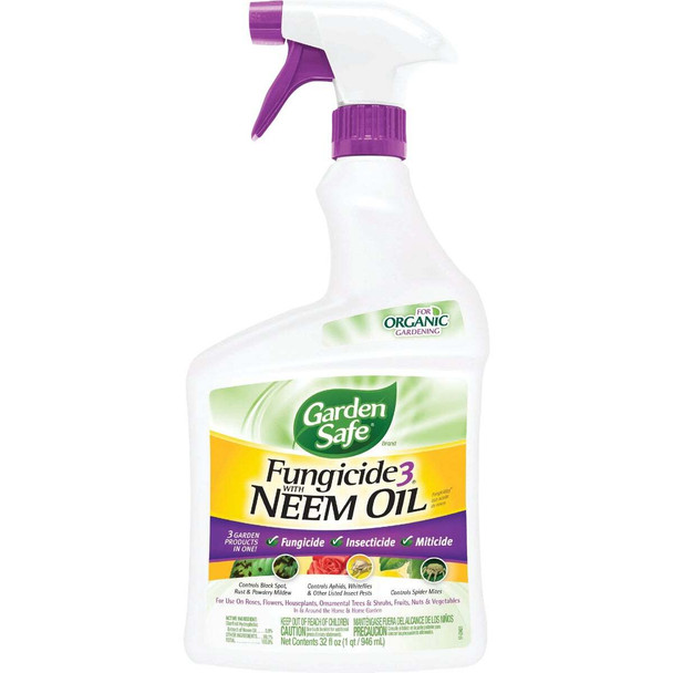 Garden Safe Fungicide 3 32 Oz. Ready To Use Trigger Spray Fungicide HG-93259