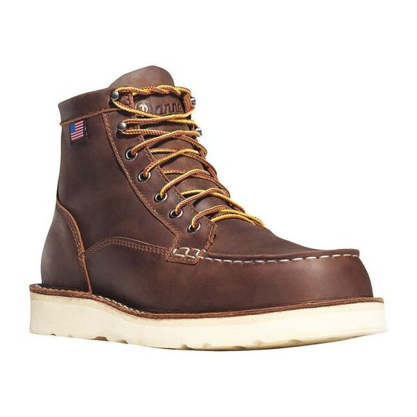 Danner Men's 6-Inch Work Boot, 13 EE, Steel Toe, 6 in H, Brown, 15564 15564
