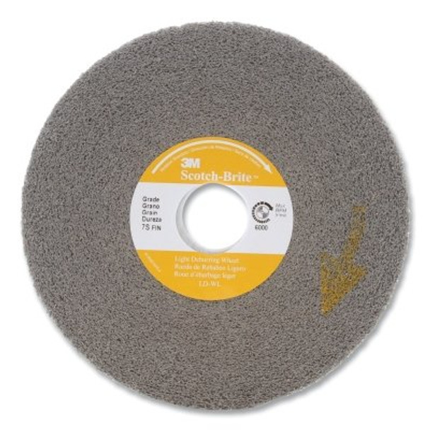 Deburring Wheel, 6 in x 1 in, Super Fine, Silicon Carbide, 6000 rpm