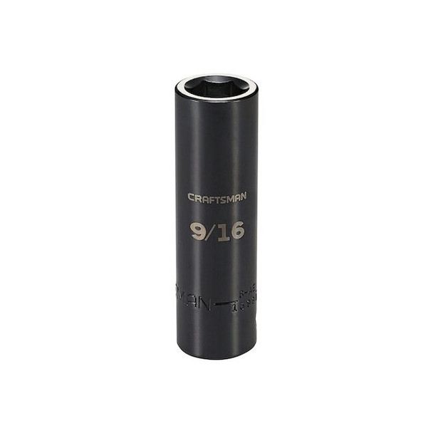 Craftsman Sockets, 1/2" Drive 9/16" SAE Deep Impac CMMT15998