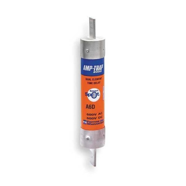 Mersen UL Class Fuse, RK1 Class, Time-Delay, 70A, 600V AC, Indicating A6D70R