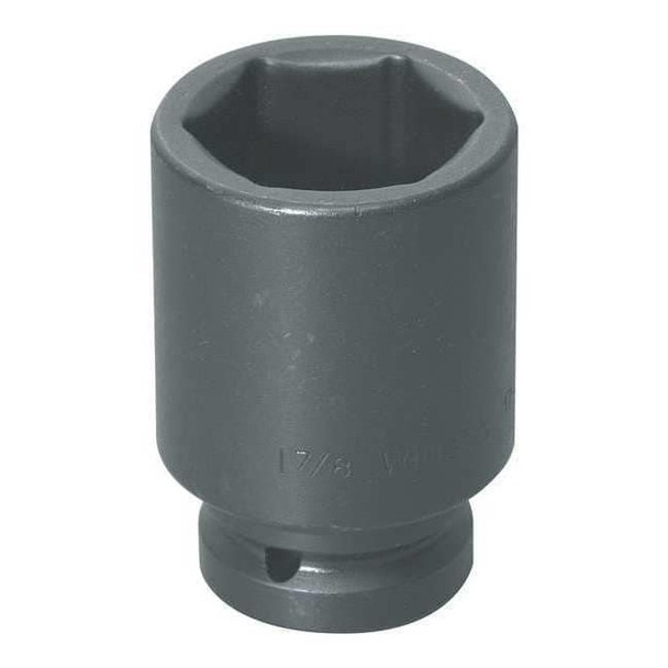 1" Drive Impact Socket Black Industrial, Deep 1" D,6-Point 1-1/4