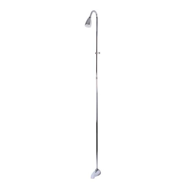 Kingston Brass Tub and Shower Faucet, Polished Chrome, Wall Mount CC3111