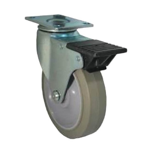 Flexcart Caster Set, 5 in -Dia, Gray, 300 lb,1PR FC-HDLC