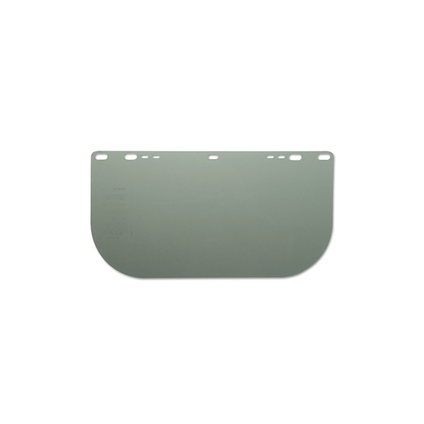 F10 PETG Economy Faceshield, Uncoated, Medium Green, 15.5 in W x 8 in H, Unbound